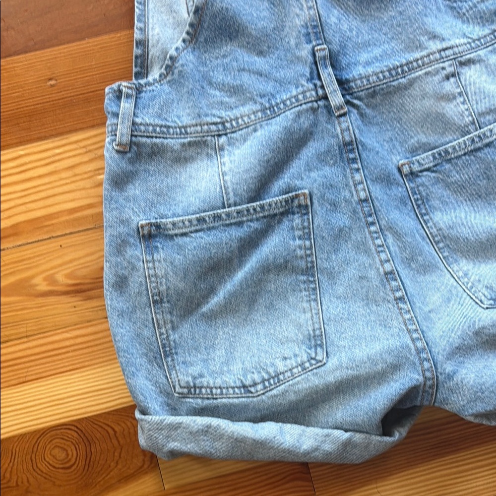 We The Free People Ziggy Denim Overalls / Shortalls sz SM - Picture 7 of 8